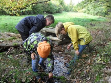 Staudammbau der Cadolzburger BN-Kindergruppe
