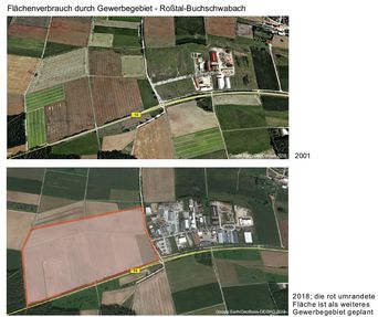 Flächenverbrauch Roßtal