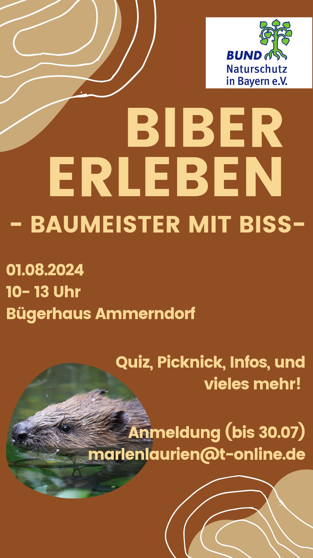 Plakat zum Biber