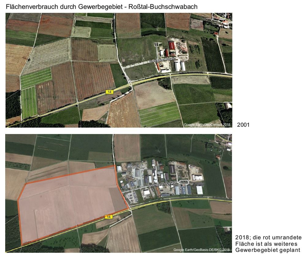 Flächenverbrauch Roßtal