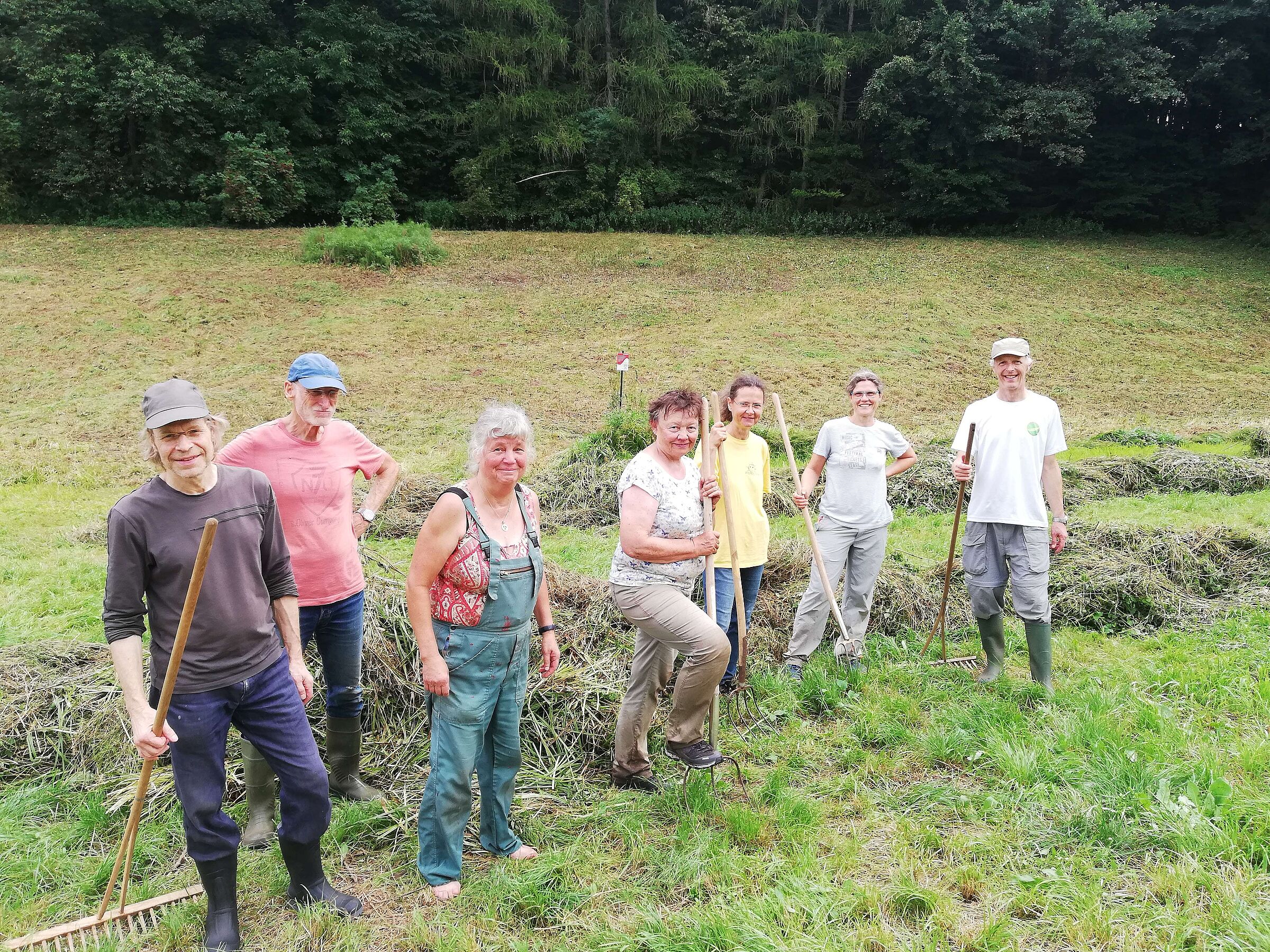 Biotoppflege auf der Hofer Wiese